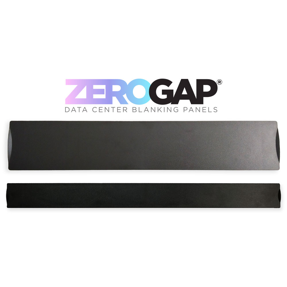 Zero Gap 1U and 2U Blanking Panels for data center server racks